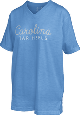 Carolina Tar Heels “Chain Stitch” V-Neck Top